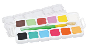 Set de Pintura de Acuarela Sólida Multicolor, Fácil de Mezclar, con Pincel, Colores Metálicos Vibrantes para Niños, Personalizable - Product Image 4