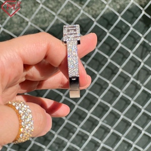 <span class=keywords><strong>Bracciale</strong></span> Personalizzato in Moissanite, Supera il Test VVS, Placcato in <span class=keywords><strong>Argento</strong></span>, Oro 10K 14K 18K, Bracciali <span class=keywords><strong>con</strong></span> Lettere Personalizzate - Product Image 2