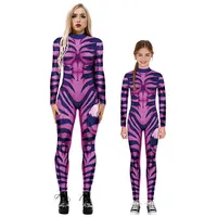 Neuheiten Schädel 3D-Druck Bodysuit Jumps uit Home Matching Familien kleidung Set Mama und ich Outfits