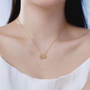 Collier Dylam Nouvelle Collection Été en Argent S925 Plaqué Or 18K avec Chaîne à Maillons et Pendentif Étoile de Mer en Zircon Cubique 5A - Product Image 2