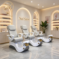 Chaise de manucure et pédicure professionnelle, chaise de pédicure spa, massage des pieds, drainage automatique pour salon de manucure de luxe
