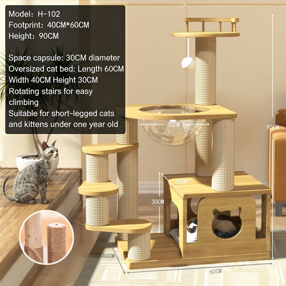 Planche en chêne H102, colonne en bois massif