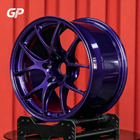 Jantes forgées monobloc à 5 branches en alliage d'aluminium 6061, couleur violet bonbon, 17-24 pouces pour Nissan 370Z WRX STI 5x114.3, ET personnalisé