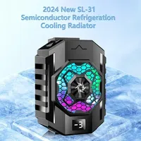 Ventilador de Refrigeración para Teléfono Móvil SL31, Clip Trasero con Semiconductor, Doble Velocidad Ajustable, Radiador Universal para Juegos IOS y Android