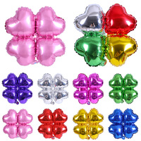 Ballons à quatre feuilles Ballons de la Saint-Patrick Ballon en aluminium à quatre feuilles pour les décorations de fête Graduation Wedding Lucky Themed Party