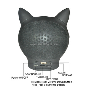 Cat Altavoz Bluetooth, el Día <span class=keywords><strong>de</strong></span> Acción <span class=keywords><strong>de</strong></span> Gracias regalo <span class=keywords><strong>de</strong></span> Halloween inalámbrico radio altavoces impermeable bass Audio - Product Image 3