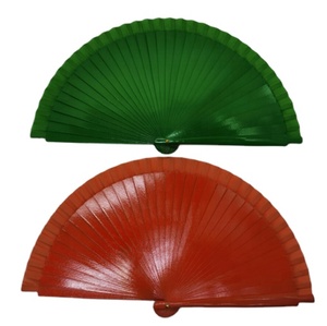 Customizable 23Cm Small Quantity Folding Wood Fans Solid Color With <b>Hand</b> Held Fan Spain Lacquer Wooden Fan - Product Image 4