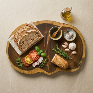 Planche à découper artisanale en bois de Paulownia, écologique, naturelle, moderne, durable, résistante au lave-vaisselle, taille sur mesure, décorations pour la maison - Product Image 1