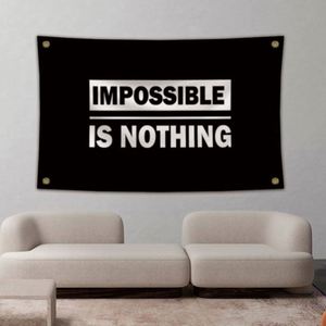 Banderas Personalizadas de Impresión Digital de Buena Calidad y al Mejor Precio, 3X5 Pies, 90x150cm, Imposible Es Nada - Product Image 3