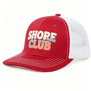 Casquette de camionneur en coton à 6 panneaux pour adulte, personnalisable OEM, de haute qualité, avec visière incurvée, logo brodé sur mesure, vente en gros, casquette de sport - Product Image 1
