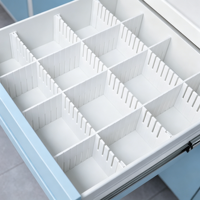 Séparateurs et diviseurs de tiroirs modulaires en plastique réglables pour hôpitaux, cliniques, bureaux, cuisines et salles de bain - Rangement de vaisselle