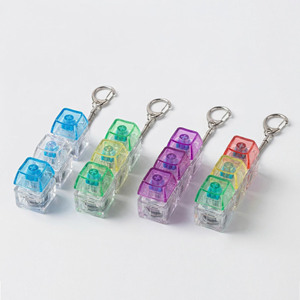 Porte-clés clavier mécanique à 3 touches, jouet de décompression, bouton de clavier DIY, vente en gros - Product Image 6