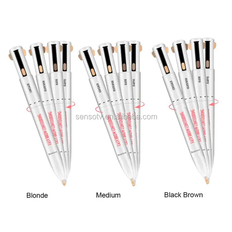 Wholesale 2022 Brow Pencil Private Label 4 In 1 Eyebrow Pen Makeup