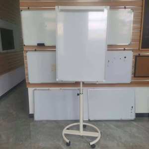 VCW foldable movable 70X100 wall chart cardboard aluminum whiteboard frame for classroom use double sided <b>magnetic</b> whiteboard - Product Image 4
