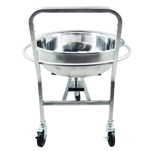 Carrito con Ruedas para Tazón Mezclador de Acero Inoxidable de Grado Alimenticio, Giratorio, para Cocina Comercial - Product Image 3