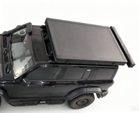 Tente de toit rigide 4x4 pour camping, ouverture verticale, largeur 145 cm, légère