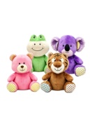 Fabricant de jouets en peluche pour chiens, résistants aux morsures, interactifs sonores, en velours de maïs, sphériques, avec son, en forme d'animaux.