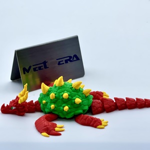 Ciondolo Tartaruga Drago Stampato in <span class=keywords><strong>3D</strong></span> Meetcera, Giocattolo Antistress Articolato, Oggetto Decorativo Personalizzabile - Product Image 1