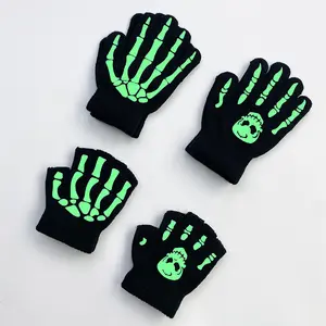 Halloween Children Luminous Gloves Performance Gloves