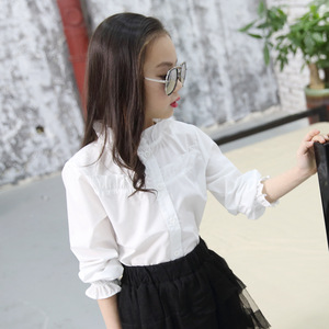 Blouse blanche prête-à-porter de créateur pour filles et enfants, idéale pour les fêtes, vente en gros en ligne, fabricant chinois - Product Image 3