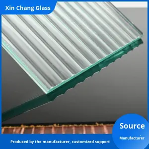XinChang vetro trasparente decorazione per la casa colorato goffrato gradiente Ultra-bianco Art partizioni 5mm di spessore 5 anni di garanzia - Product Image 5