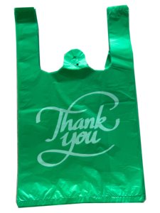 <strong>Customized</strong> Thank You Vest <strong>Bag</strong> Handle Plastic Shopping <strong>Bags</strong> for Supermarket and Grocery - Product Image 4