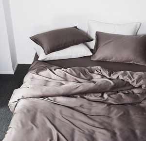 Bán Buôn 100% Hữu Cơ Tre Tấm 300TC Thép <span class=keywords><strong>Grey</strong></span> Tre Viscose Bộ Đồ Giường Set/Tre Tấm Thiết Lập - Product Image 6