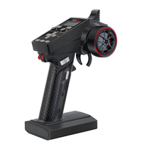 HotRC CT-6A 2.4GHz 6CH Pemancar Radio Kontrol Satu Tangan dengan Penerima PWM F-06A F06A untuk Mobil RC, Kapal, Drone, Tank