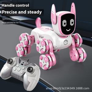 Robot chien mécanique acrobatique à quatre roues Mecanum, jouet éducatif avec lumière et son pour enfants de 8 à 13 ans, unisexe - Product Image 5