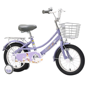 Nueva Bicicleta Infantil con Marco <span class=keywords><strong>de</strong></span> Acero y Ruedas <span class=keywords><strong>de</strong></span> Entrenamiento Ordinarias, un Regalo Ideal para Niñas <span class=keywords><strong>de</strong></span> 3 a 10 Años - Product Image 2