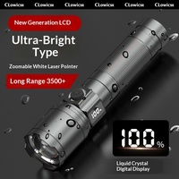 Lampe torche rechargeable haute puissance en alliage d'aluminium, ultra-lumineuse, pour usage domestique et extérieur, modèle compact et portable, zoom, faisceau de 500 m