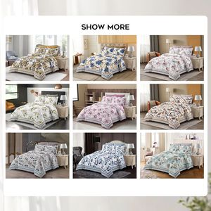 Оптовая продажа, 6 шт., тканые одеяла из микрофибры с цветочным принтом и полосками, двойной размер для взрослых, в сумке - Product Image 3