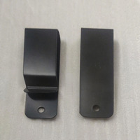 74*22mm Noir Métal Manganèse Acier Mobile Téléphone Sacs Machine Pince Holster Gaine Ceinture Clip pour Portefeuille Argent