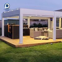 Structure de pergola personnalisée avec performance imperméable et aspect minimaliste pour terrasse de jardin et projets extérieurs