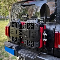 GWM Tank 300 Ensemble de hayon intégré en acier titane 4x4 Tout-terrain Nouvelle mise à niveau Noir Performance Kit d'outils et pièces de modification