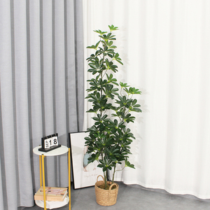 Precio directo de fábrica Venta Maceta Plantas Bonsai Artificial Árbol Planta Schefflera para la decoración del jardín del hogar - Product Image 2