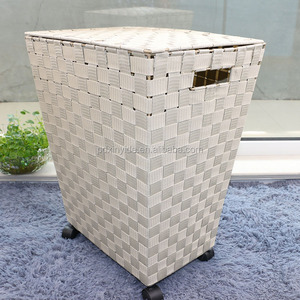 Ménage panier mobile panier à linge pp lavage vêtements panier avec roues - Product Image 1