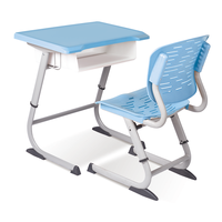 Fourniture de mobilier scolaire supérieur mobilier scolaire bureau de lecture pour étudiants bureau d'école réglable en hauteur