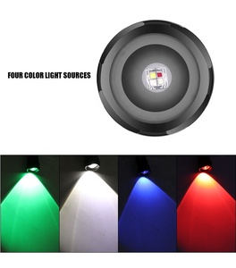 Tốt-Crafted Hợp kim nhôm ánh sáng màu đỏ săn bắn đèn pin màu đỏ màu xanh lá cây UV ánh sáng dẫn ánh sáng đèn flash công suất cao Zoomable <span class=keywords><strong>Torch</strong></span> chiến thuật - Product Image 4