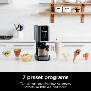 Gelatiera Domestica per Gelato, Sorbetto, Milkshake e Smoothie, 7 Programmi One-Touch, 800W, Contenitore Compatto con Coperchio - Product Image 3