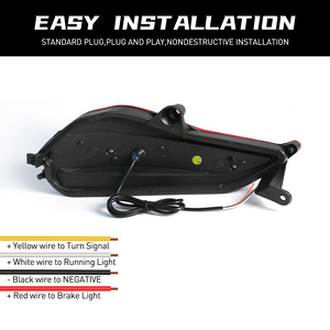 Accessoire automobile directement de l'usine, feu arrière pour Toyota Yaris <span class=keywords><strong>Vios</strong></span> 2017 2018 <span class=keywords><strong>2019</strong></span>, clignotant, feu stop - Product Image 4