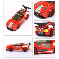 Wange 2875 Superauto Deportivo, Bloques de Construcción Creativos MOC, Modelo de Ladrillos para Armar, Juguete de Coche de Plástico para Niños