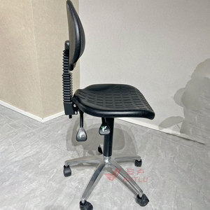Antlu Laborhocker Stahlkonstruktion PU-Schaum-Sitz Laborstuhl mit Netzrückenlehne und Rollen - Product Image 4