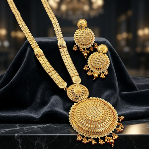 Juego de Joyería Larga de Micro Oro de 14K, 18K y 24K al por Mayor, Juego de Joyería Larga Tradicional, Collares Largos de Moda de Micro Oro sobre Latón - Product Image 3