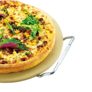 Accessoires de cuisine faciles à nettoyer, résistants à la corrosion, ensemble de pierres à pizza en cordiérite portable pour <span class=keywords><strong>barbecue</strong></span> et grillades en plein air - Product Image 2