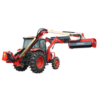 Débroussailleuse à fléaux pour tracteur, à bras hydraulique, entraînée par prise de force (PTO), à attelage 3 points, pour l'entretien des haies et des bordures routières