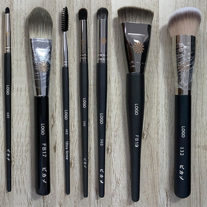 Pinceaux de <span class=keywords><strong>Maquillage</strong></span> Meilleure Vente Manche Noir Personnalisé Synthétique Professionnel Kits de Pinceaux de <span class=keywords><strong>Maquillage</strong></span> Logo Personnalisé - Product Image 3