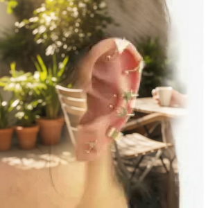 Vendita calda in argento Boho Trending moda orecchini pendenti con fiocco in strass per ragazze - Product Image 3