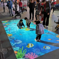 Système de projection au sol interactif pour enfants, jeu interactif de cartographie 3D avec logiciel projecteur