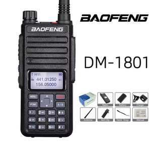 Radio numérique bidirectionnelle Baofeng DM-1801UV, radio portable DMR à double slot de temps DM1801, DR1801, fourniture directe d'usine - Product Image 2